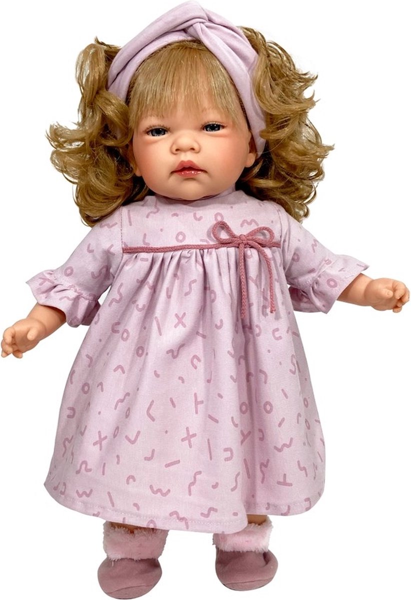 Nines d Onil Babypop Celia Lila-Roze 45 cm